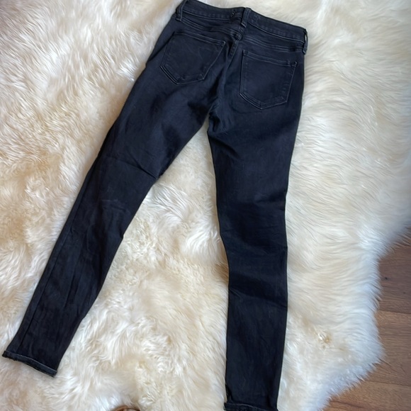 Abercrombie and Fitch the super skinny midrise Jean in black size 25/0 regular ￼ - Picture 3 of 3